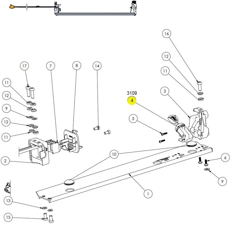 Cube Powertube Cylinder Lock IT1 Plus 18-04452 - 3109-1